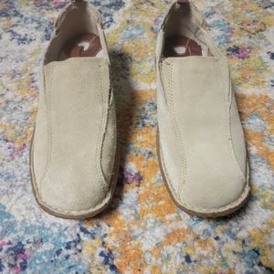 BORN Tan Suede Loafers  Slip On Shoes  Size 6